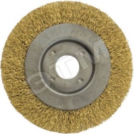 Корщетка-колесо желтая 125 мм (39065)