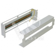 Панель с DIN-рейкой тип TS-35 1ряд 18 единиц 17.5мм 3U 19 дюймов черный (38106)