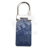 Ключ RF (RFID-125 kHz брелок EM-Marin) Кожаный брелок с тиснением логотипа синий (Ключ VIZIT-RF2.2-12 син)