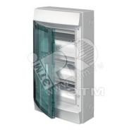 Щит распределительный навесной ЩРн-П-36 пластиковый прозрачная дверь IP65 серый (3 ряда) GWT 750 градусов Mistral65 (1SL1216A00)