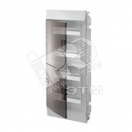 Щит распределительный встраиваемый ЩРв-п Mistral41 48М пластиковый прозрачная дверь с клеммами (1SLM004101A2208)