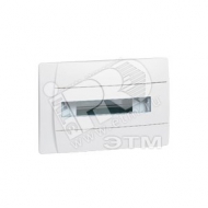 Щит распределительный встраиваемый ЩРв-П-12 пластиковый белый прозрачная дверь IP40 бел без шины Practibox (601112)