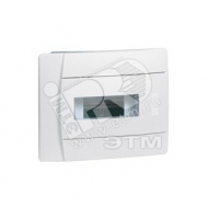 Щит распределительный встраиваемый ЩРв-П-6 IP40 пластиковый прозрачная дверь белый Practibox без шины (601110)