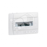 Щит распределительный встраиваемый ЩРв-П-8 IP40 пластиковый прозрачная дверь белый Practibox без шины (601111)