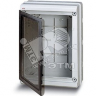 Щит распределительный навесной ЩРн-П 275х370х140 пластиковый прозрачная дверь IP65 серый Europa (12794)