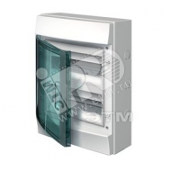 Щит распределительный навесной ЩРн-п 24М пластиковый прозрачная дверь Mistral65 с клеммами (1SLM006502A1204)