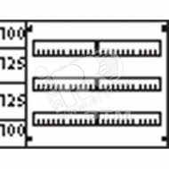 Пластрон с прорезями 2ряда/3 рейки (AS23)
